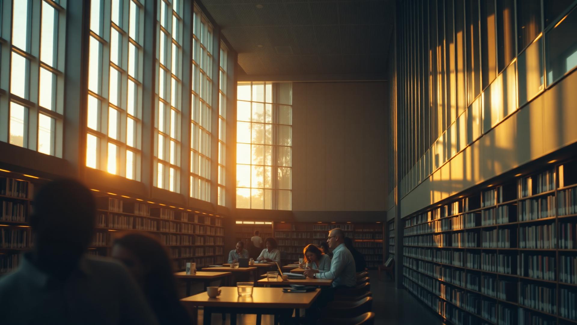 Modern university library